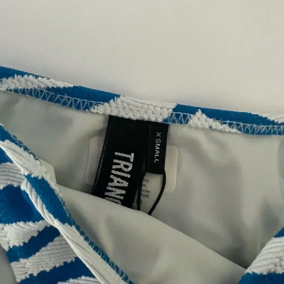 Blue Zebra Triangl bikini set - Picture 3 of 4